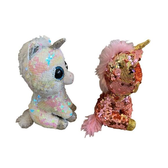 Ty Sunset & Diamond Plush Stuffed Animals Sequin Bling - Picture 2 of 9